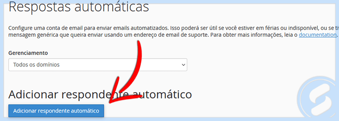 cPanel - E-mail - Respostas automáticas
