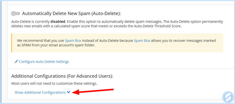 Configurações adicionais