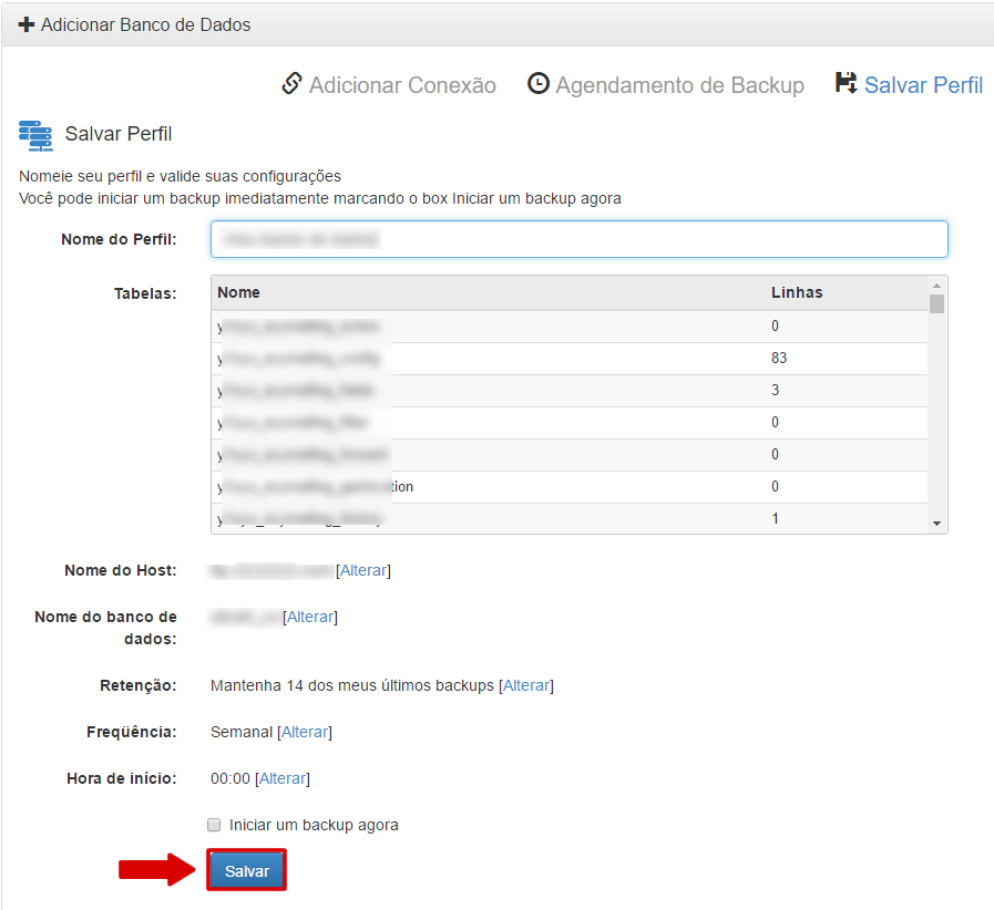 Backup - Banco de dados