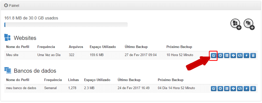 Backup - Websites