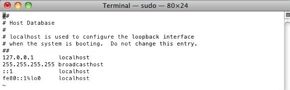 Como editar o arquivo hosts - Mac OS 2
