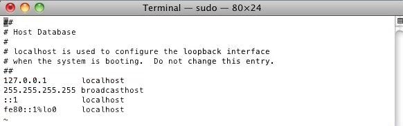Como editar o arquivo hosts - Mac OS 2