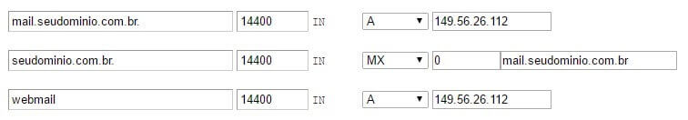 Entradas DNS