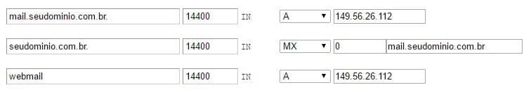 Entradas DNS