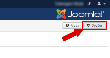 Joomla - Mídia opções