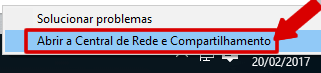 Windows - Central de compartilhamento