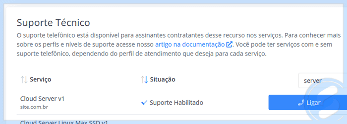 Me ligue SAN - Lista
