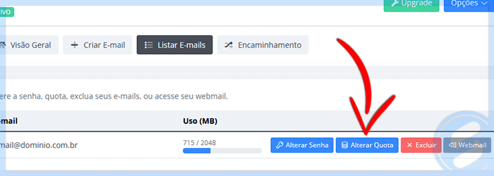 Serviço SAN - Public Mail Quota