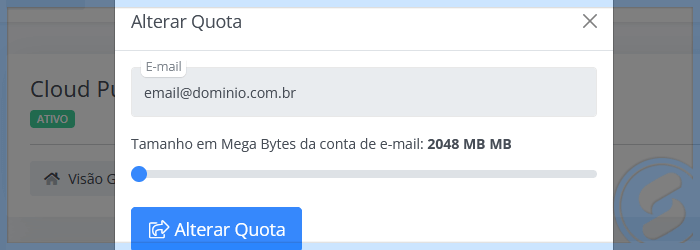 Serviço SAN - Public Mail Quota