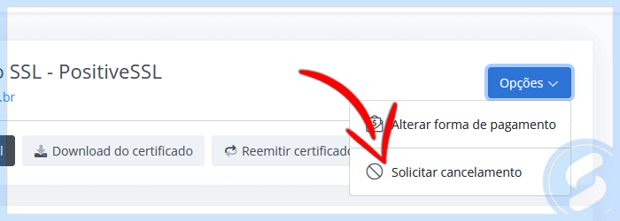 Serviço SAN - Cancelamento