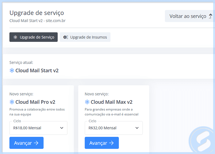 Serviço SAN - Upgrade