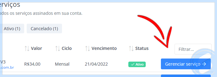 Serviços SAN - Gerenciar