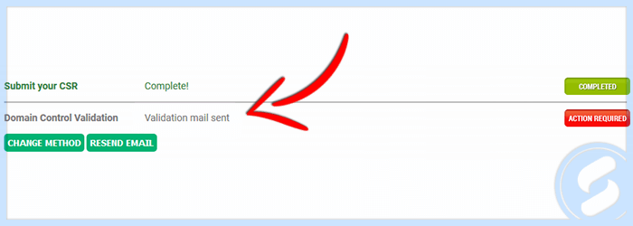 Validation Email Sent