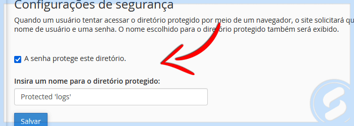 cPanel - Privacidade do diretório