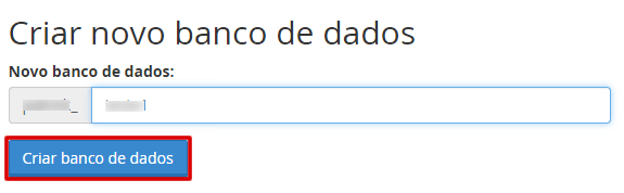 cPanel - Banco de dados