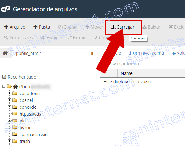 cPanel - Arquivos - Gerenciador