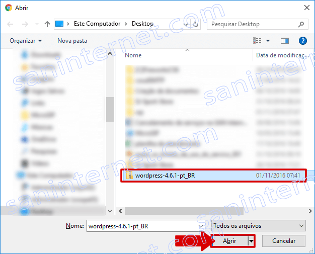 cPanel - Arquivos - Gerenciador