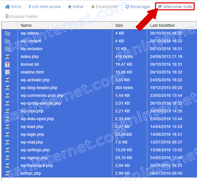 cPanel - Arquivos - Gerenciador