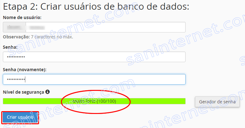 cPanel - Assistente MySQL