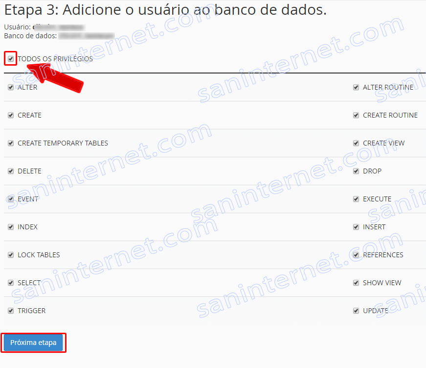 cPanel - Assistente MySQL