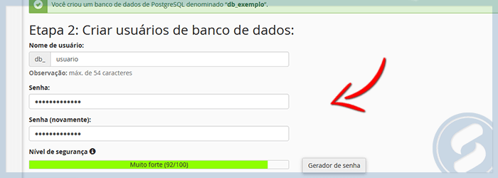 cPanel - Assistente PostgreSQL
