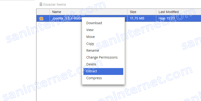 Joomla - Instalação
