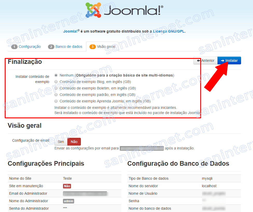 Joomla - Instalação