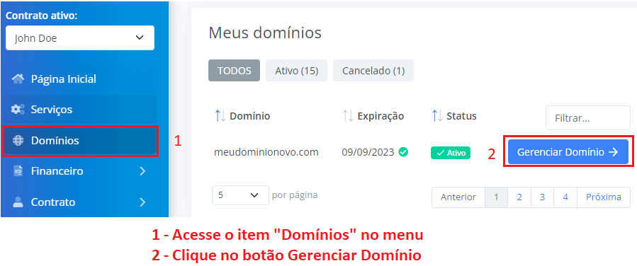 Domínios SAN