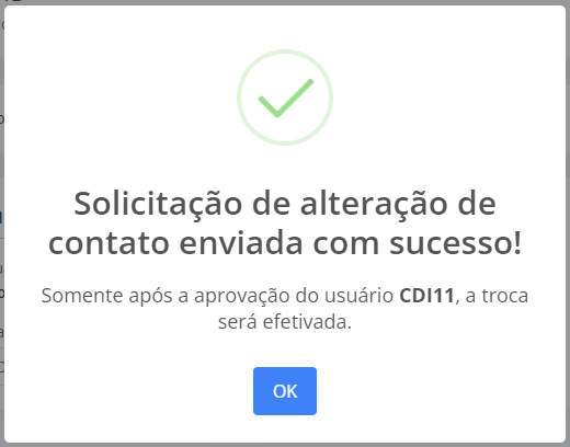 Alterar ID de contato