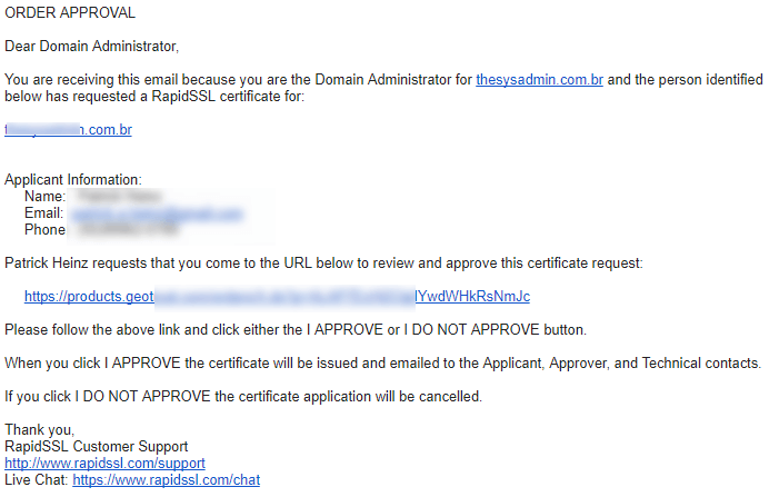 Order Approval