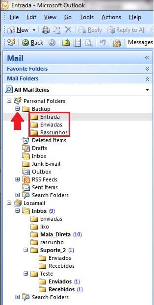 Outlook 2007 - Mover mensagens
