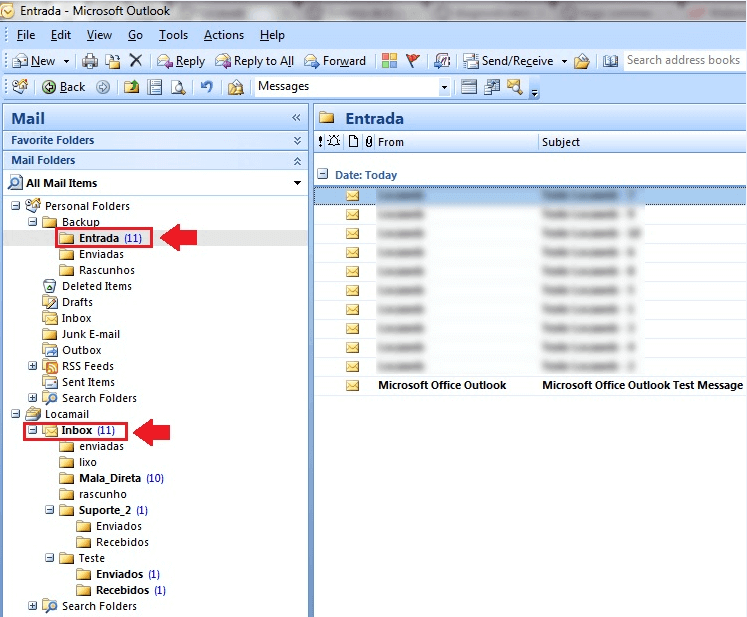 Outlook 2007 - Mover mensagens