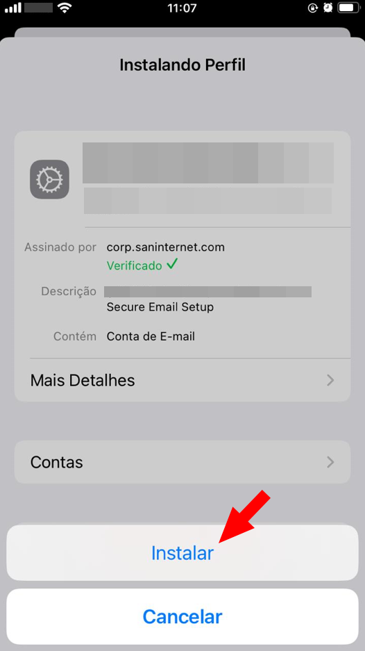 iOS - Instalar perfil