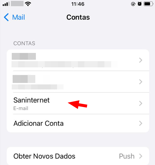 iOS - E-mail configurado