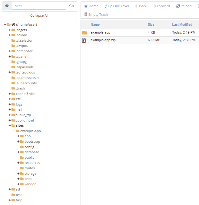 Laravel - Pasta