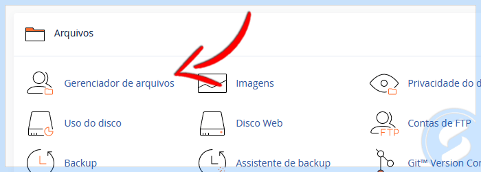 cPanel - Arquivos - Gerenciador