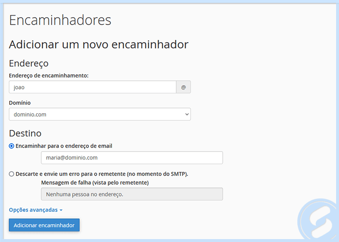 cPanel - E-mail - Encaminhadores