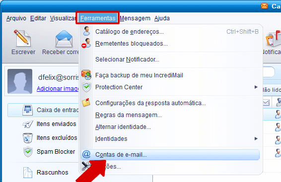 IncredMail - Contas