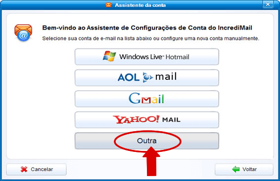 IncredMail - Contas