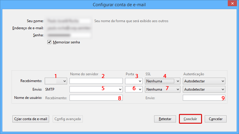 Email no Thunderbird - Configuração