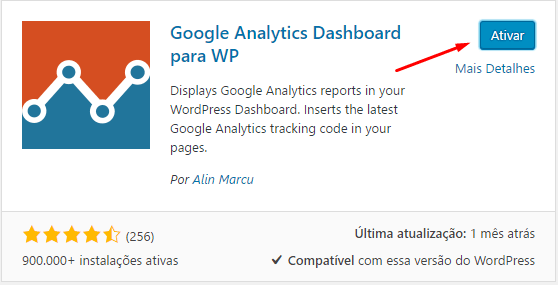 Google Analytics no WordPress - Terceiro Passo