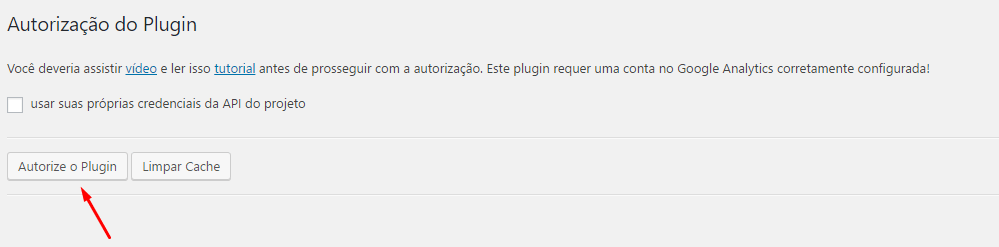 Google Analytics no WordPress - Quarto passo