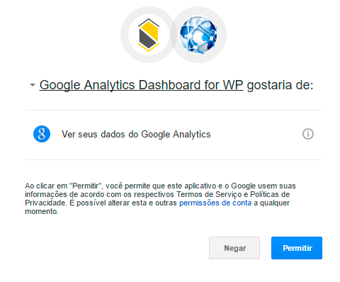 Google Analytics no WordPress - Sexto passo