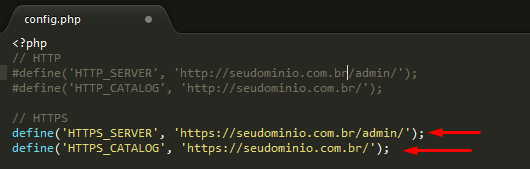 Configurar Certificado SSL no OpenCart - Passo 5