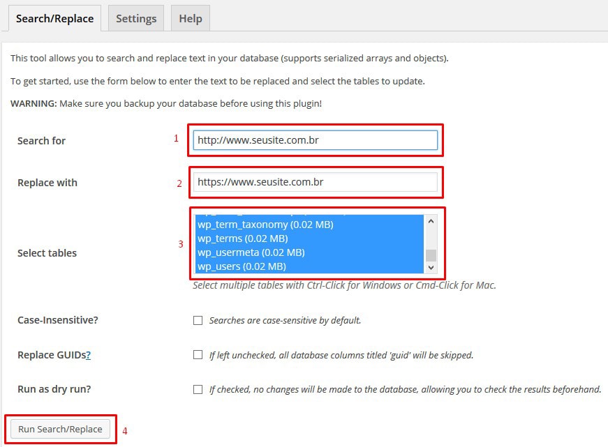 Configura HTTPS Full no WordPress - Search Replace