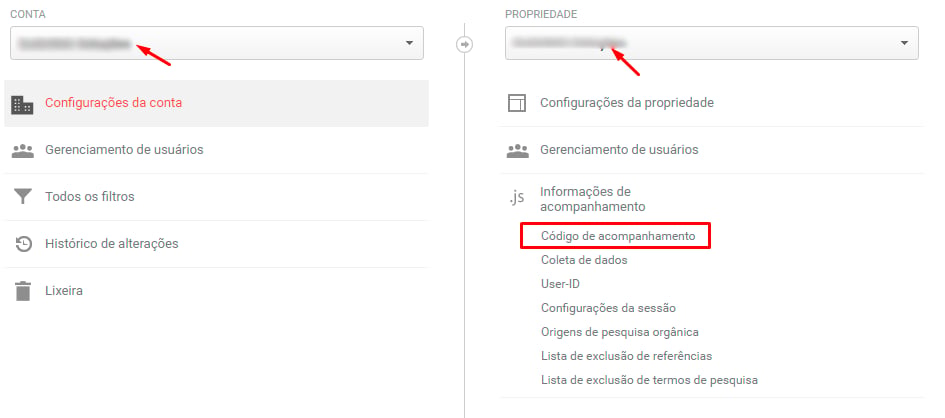 Google Analytics no OpenCart: Como configurar - passo 2