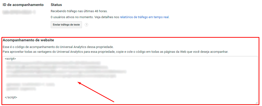 Google Analytics no OpenCart: Como configurar - passo 3
