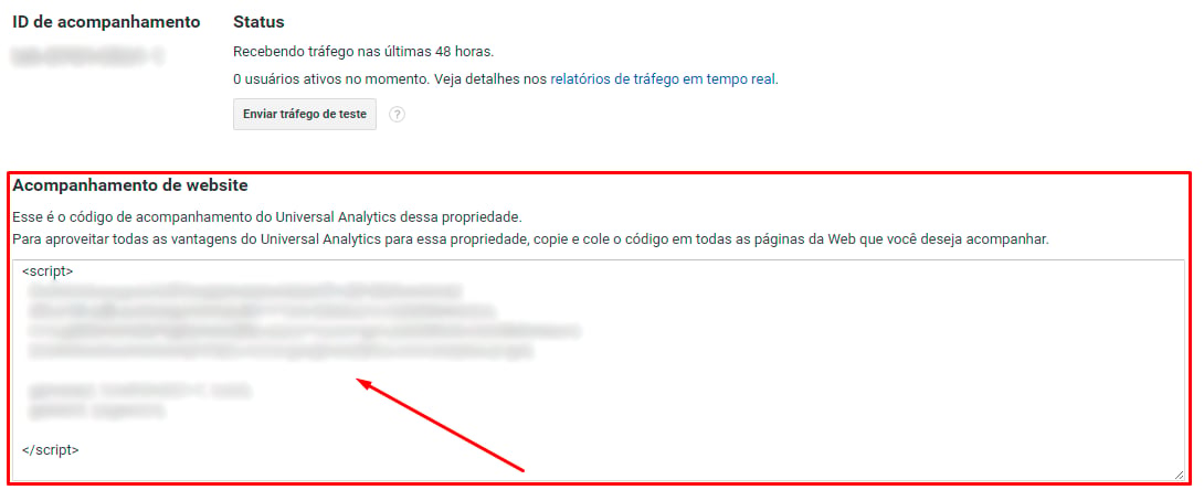 Google Analytics no OpenCart: Como configurar - passo 3
