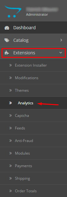 Google Analytics no OpenCart: Como configurar - passo 4