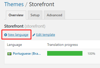 Novo idioma Loco Translate